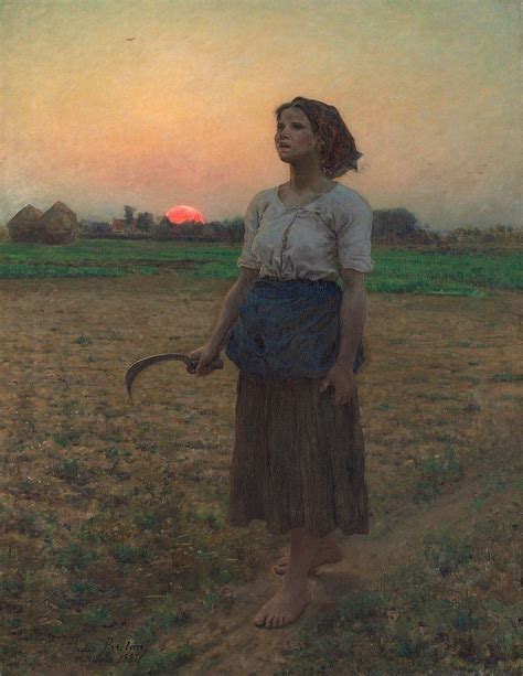 jules breton le chant de lalouette  arte realista obras de arte  belas pinturas