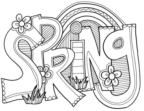 spring coloring pages  coloring pages  kids spring coloring