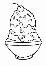 Cream Ice Coloring Pages Sundae Sprinkles Bowl Template Color Printable Sheets Colouring Kids Choco Covered Print Bulkcolor Mickey Mouse Visit sketch template