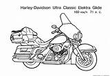 Coloring Motorcycle Pages Printable Harley Davidson Police Drawing Ultra Wheeler Print Classic Clipart Procoloring Preschoolers Kids Four Logo Motorcycles Glide sketch template