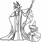 Maleficent Getcolorings Wecoloringpage sketch template
