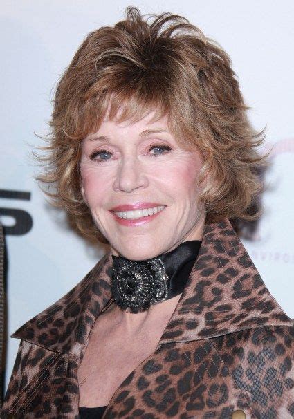 Jane Fondas Short Layered Hairstyle Hair Beauty Jane