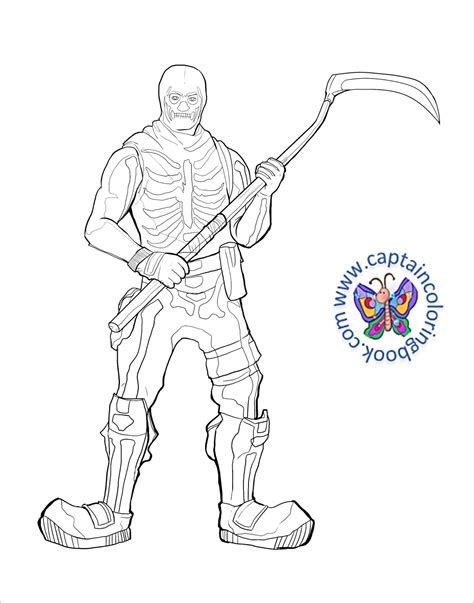 fortnite coloring pages skull trooper male ghoul trooper  female