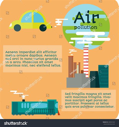 poster air pollution stock vector illustration  shutterstock