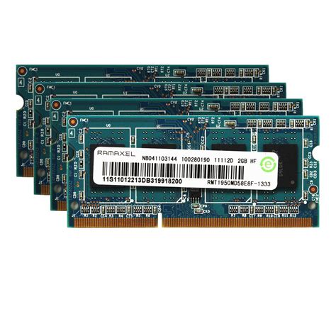 For Ramaxel 2gb Kit Laptop Notebook Memory Ram Ddr3 So Dimm Intel Lot