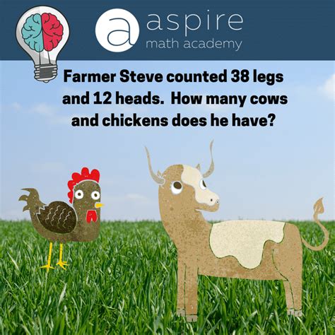 Answer And Explanation To The Farmer Steve Math Riddle Aspire
