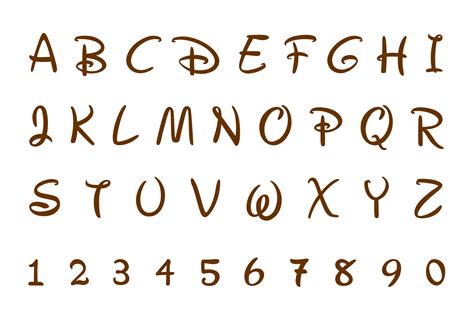 images  disney numbers font printables disney letter font