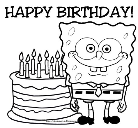 gambar happy birthday coloring pages clipart panda  images
