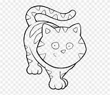 Cat Cartoon Coloring Colorear Para Pages Gatito Animal Funny sketch template