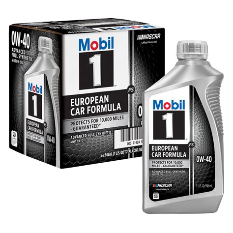 mobil  fs european car formula full syn oil    qt case
