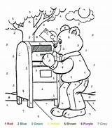 Color Number Bear Teddy Coloring Animal Pages Cute Printables Drawing Fun Print Source Do Info Baby Online sketch template