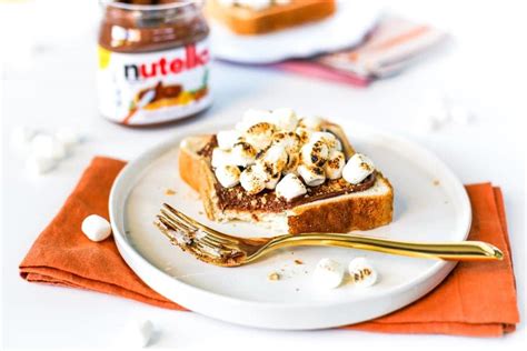 Nutella Smores Toast Recipe Salty Canary
