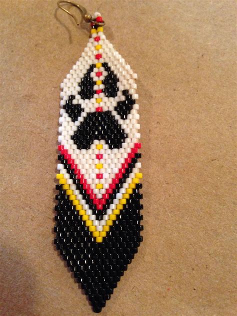 printable native american beaded earrings patterns  printable