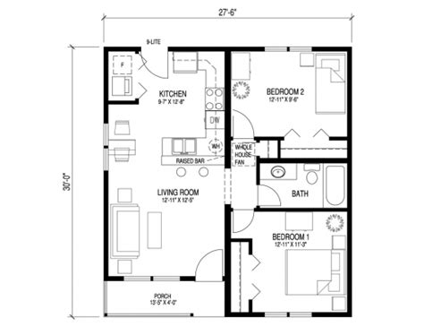 simple floor plan   bungalow house january  house floor plans