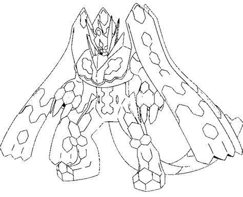 pokemon coloring pages zygarde