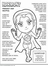 Coloring Scout Girl Pages Superhero Harmony Brownie Law Petal Yellow Daisy Color Friendly Helpful Scouts Getdrawings Getcolorings Print Makingfriendsmakingfriends Makingfriends sketch template