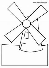 Windmill Drawing Line Cliparts Template Designs Coloring Pages Clipart Sketch Paintingvalley sketch template