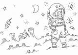 Astronaut Astronauta Espacio Astronaute Raskrasil sketch template
