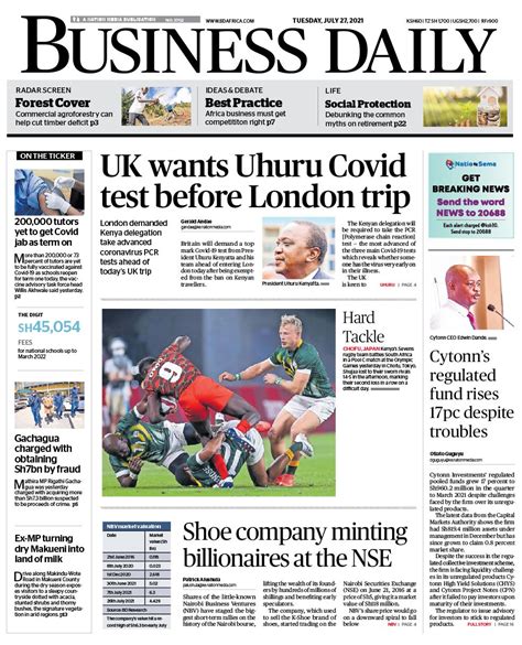 headlines page  kenyanlist
