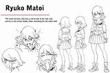 Sheet Ryuko Matoi Character Kill La Anime Concept sketch template
