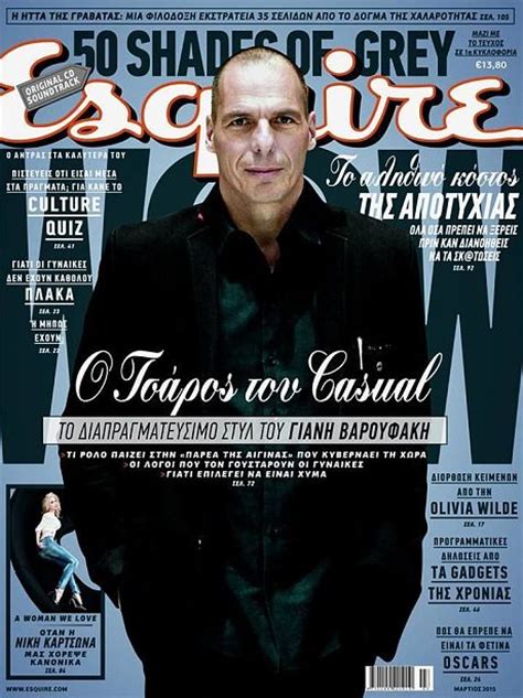 Suave Yanis On The Cover Of Greek Language Esquire