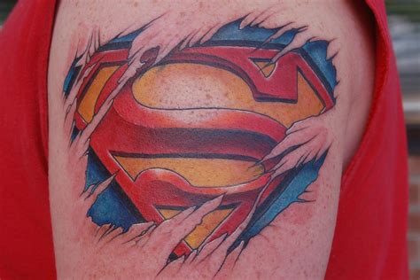 superman tattoo chest arm tattoo sites
