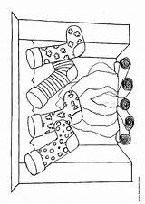 Chimneys Ausmalen Stockings Santa Gingerbread Chimney sketch template