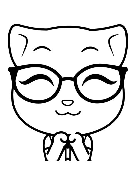 talking angela coloring pages  printable coloring pages