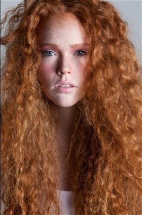 Beautiful Long Curly Redhead Red Hairstyles For Women
