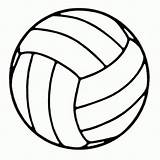 Volleyball Coloring Ball Volley Pages Printable Popular Volleyballs Books Coloringhome sketch template