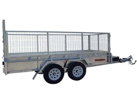dual axel box trailer  sale kg titanium trailers