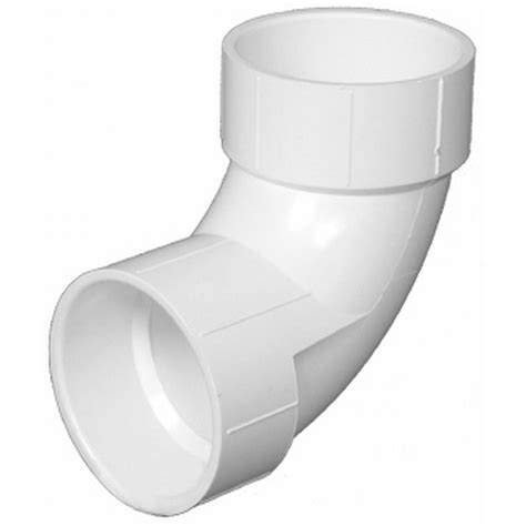 shop charlotte pipe 14 in dia 90 degree pvc elbow fitting at