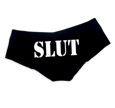 Slut Panties Sexy Funny Slutty Naughty Booty Shorts Etsy