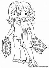 Moments Precious Friends Coloring Pages Getdrawings sketch template