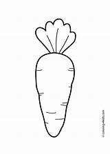 Coloring Pages Vegetable Printable Vegetables Kids Clipartmag Carrot sketch template