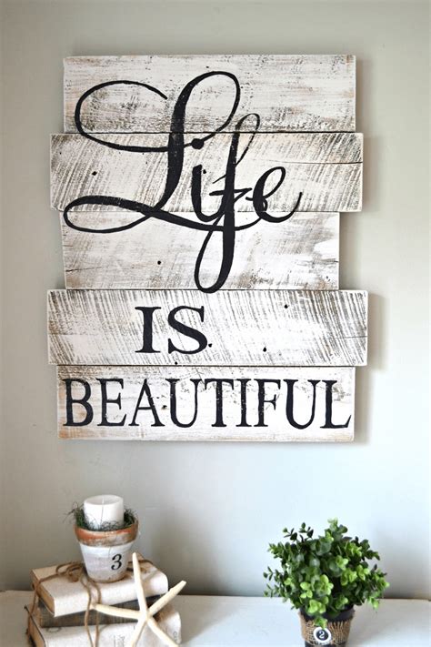 breath  rustic home decor signs  wood charm easyhometipsorg