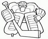 Hockey Goalie Predators Nhl Coyotes sketch template