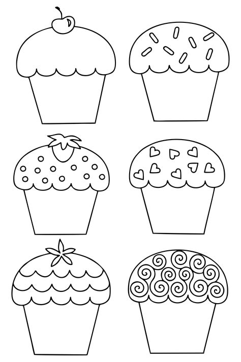 cupcake template  printable  printable templates