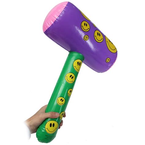 hot sale inflatable smiley mallet kids toys xcm handle inflatables kids outdoor playsets pvc