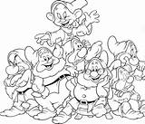 Coloring Disney Pages Dwarfs Seven Snow Adult Adults Printable Colouring Color Sheet Drawing Sheets Getcolorings Party Getdrawings Drawings Print Drawfs sketch template