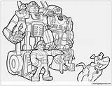 Rescue Bots Chase Pages Fabulous Coloring Color sketch template