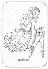 Barbie Bailarina sketch template