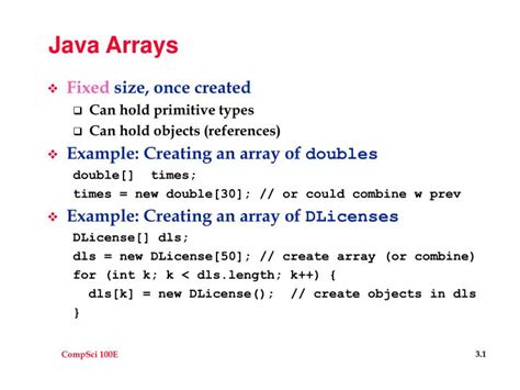 Ppt Java Arrays Powerpoint Presentation Free Download