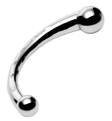 the chrome crescent dual ended dildo metal on literotica