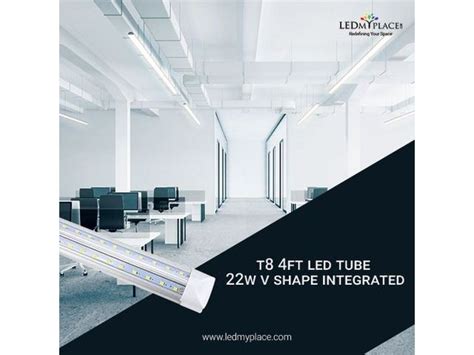 ft  led integrated tubes   home lighting install  cool lighting led tubes