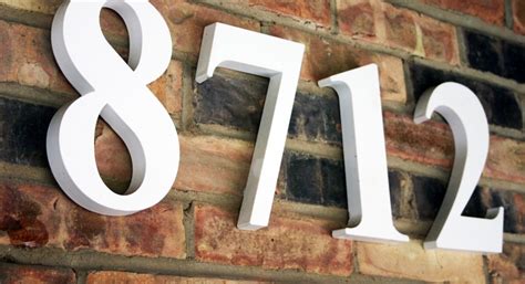 fresh paint  outdoor house numbers