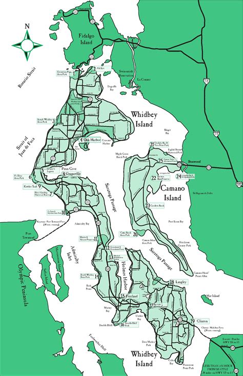 Whidbey Island Map Printable