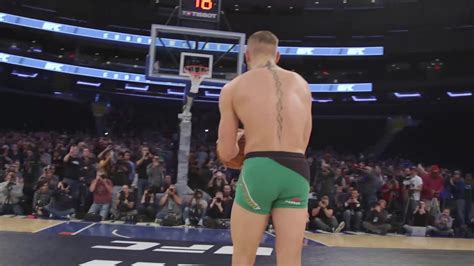 ufc 205 conor mcgregor makes shot at madison square garden youtube