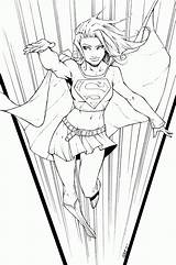 Supergirl Superwoman Olivernome Fanart sketch template