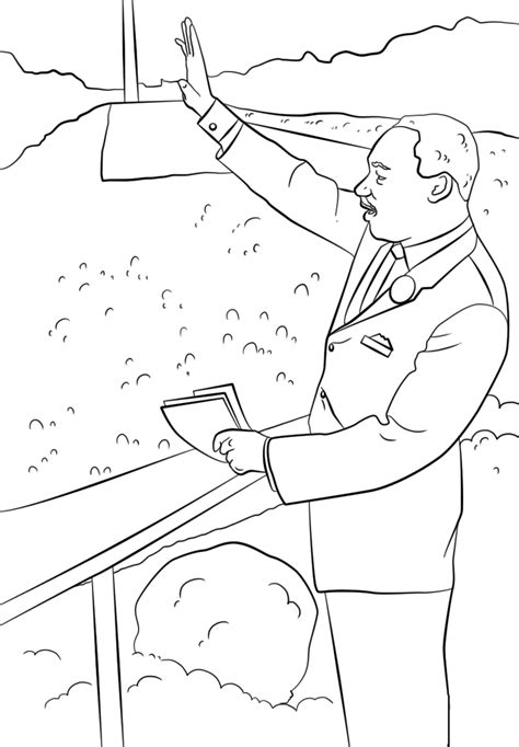 printable martin luther king jr day mlk day coloring pages